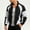 Gray, variant on LYSMORA Men's Color Block Track Jacket Stand Collar Full Zip Outerwear Side Pocket Athletic Windbreaker Coat