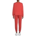 thumbnail image 3 of Secret Treasures Women's and Women's Plus Size Sleep Top and Pants Set, 2-Piece, 3 of 5