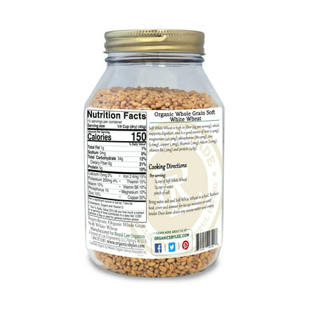 Best Royal Lee Organics by Standard Process Organic Soft White Wheat Berries 24 Oz Jar deal