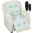thumbnail image 1 of HOMCOM Power Recliner Chair with Massage, Recliner with Quiet Motor, Beige, 1 of 10