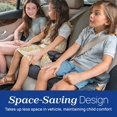thumbnail image 4 of GoFit ClearTex Plus Asiento de coche con reerzo sin espalda, accesorio de pestillo, extracción de pestillo de liberación rápida, asiento elevador portátil de coche para niños de menos 4 años, 4 of 5