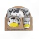 thumbnail image 1 of Bamboo Fiber Children's Dinnerware Set - 5-Piece Cow Design Kid-Friendly Tableware for Kids Meals, 1 of 5