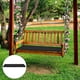 thumbnail image 3 of Cojín de banco de 2 plazas para muebles de jardín, cojín de tela impermeable para exteriores Negro, 3 of 8