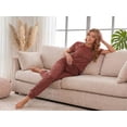 thumbnail image 3 of MOYIKO 2 Piece Lounge Sets for Women Summer Travel Outfits Crew Neck Short Sleeve Tops Long Pants Matching Sets Pajamas Clothes, 3 of 7