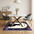 thumbnail image 3 of ODIKA 5'x7' Ultra-Soft Area Rug, Goth Minimalist Vintage Gothic Ornamental Motif Phase Arch Mystical None Washable, Bare feet friendly, Silk-Touch for Bedroom Home office, 3 of 7