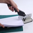 Paper Stapes 1 Set (1 Stapler+1000pcs Clips) Large Capacity Stapler Hand Operated ...