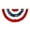 D, variant on Fourth of July Accessories, Independence Day Scalloped Flag Star And Stripe Printed Yard Fence Hanging for Indoor And Outdoor Use With Canvas Header And Eyelets