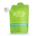 thumbnail image 1 of Little Green Pouch - Reusable Food Pouch - 4 Pack (210 ml), 1 of 7