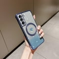thumbnail image 2 of for Samsung Galaxy S21 Case Magnetic Phone Cases [Compatible with Magsafe], Soft Luxury Gradient Glitter Cute Heart Plating Bling Shockproof Cover for Women Girls-Blue, 2 of 13