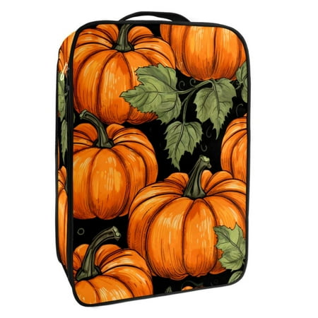 

Thanksgiving Pumpkin Premium Polyester Shoe Storage - 23x31cm/9x12in Shoe Boxes for Efficient Organization