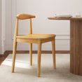 thumbnail image 6 of EYYTHUNG Wood Dining Chairs Set of 2, Farmhouse Chairs with Backrest, Sturdy Dining Table Chairs with Solid Wood Legs, Natural Oak, 6 of 7