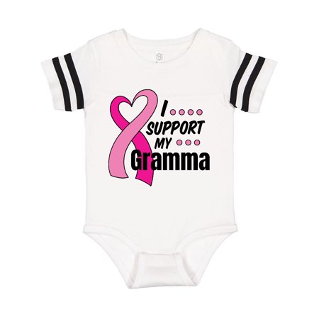 

Inktastic Breast Cancer Awareness I Support My Gramma with Pink Ribbon Gift Baby Boy or Baby Girl Bodysuit