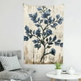 thumbnail image 6 of Creowell Blue Flower Wall Hanging Tapestry 100% Polyester Decorative Art 40*60in, 6 of 6