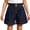Dark Blue, variant on Otqutp Girl's Plus Size Denim Shorts High Waist Straight Leg Shorts Western Stretchy Jeans Girls Baggy Plus Size Pants Y2k Jeanss