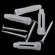 thumbnail image 4 of 4PCS Silver Ceiling Curtain Rod Brackets Metal Curtain Rod Holders Sturdy Curtain Bracket, 4 of 5