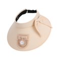 thumbnail image 3 of Sombrero de ventilador de enfriamiento sombrero de playa de borde ancho para caminatas deportes para campamento de campamento ciclismo Beige, 3 of 10