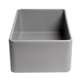 thumbnail image 4 of Pemberly Row Gray Matte Smooth Apron 30" x 18" Single Bowl Fireclay Farm Sink, 4 of 9