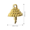 thumbnail image 4 of OULII Creative Caps 150Pcs Set Golden Plastic Christmas Ball Pendant End Caps For, 4 of 8