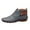 Blue, variant on Autumn Winter Womens Ankle Boots Round Toe Low Wedge Heel Boots Casual Shoes