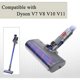 thumbnail image 2 of Cabezal de cepillo para aspiradora inalámbrica V11 V10 V8 V7, repuesto de accesorio de cepillo de piso eléctrico de rodillo suave para parquet/pisos duros/limpieza de esquinas oscuras, 2 of 5
