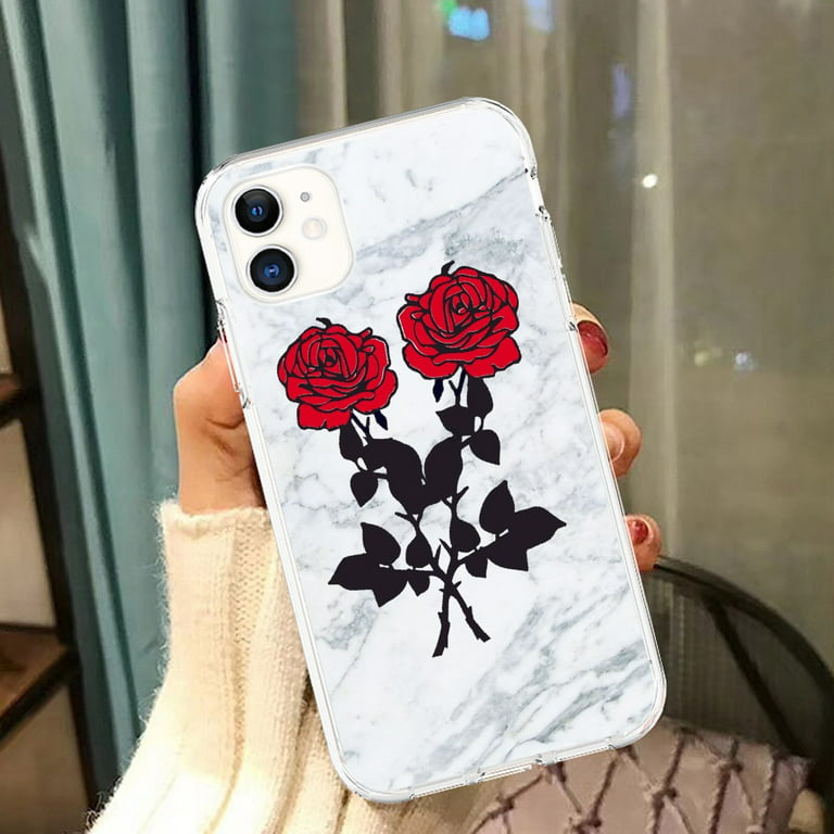 Beschikbaar documentaire Corroderen Funny Hard TPU Aesthetic Phone Cases for iPhone 5C,Rose Flower Red -  Walmart.com
