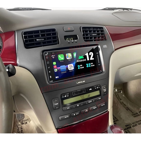 2 64GB Car Stereo for Lexus ES330 2004-2006 - Android 15, 7-Inch, Wireless CarPlay & Android Auto, WiFi Bluetooth FM/RDS SWC Mirror Link & Backup Camera