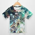 thumbnail image 3 of Genshin Impact Kids Short Sleeve Tee Shirt Novelty Crewneck T-Shirts Unisex Summer Blouse Tops for Boys Girls 160CM, 3 of 8