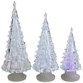 thumbnail image 4 of Northlight LED Lighted Color Changing Acrylic Christmas Tree Decorations - 8.5" - Set of 3, 4 of 6