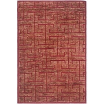 SAFAVIEH Tangier Dean Geometric Area Rug, Red/Rust, 4' x 6'