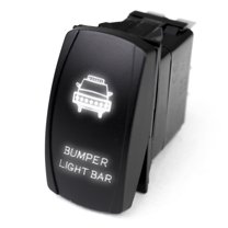 Race Sport RSLJ3W LED Rocker Switch w White LED Radiance Bumper Light Bar