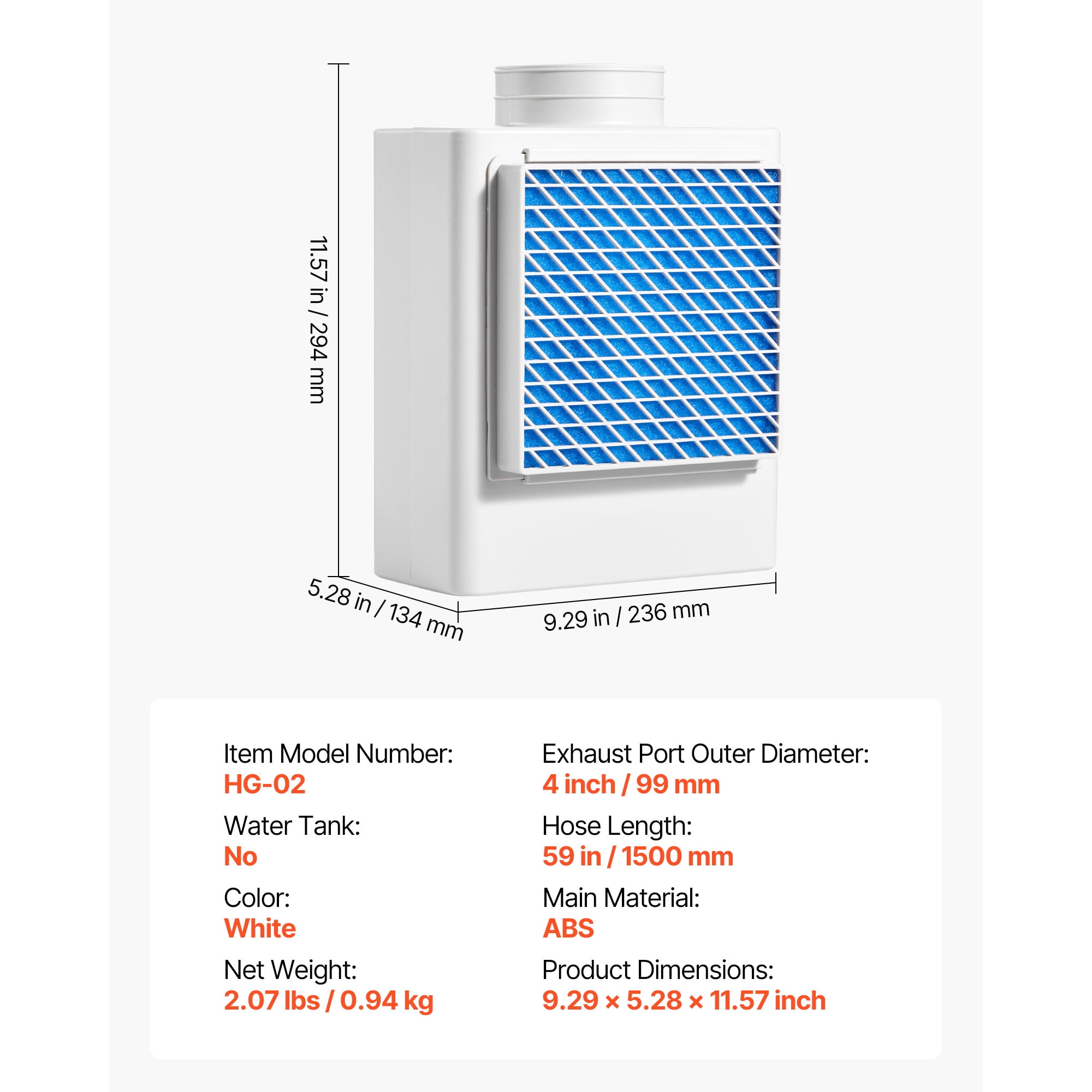 KFFKFF 3-in-1 Indoor Dryer Vent Kit, Durable ABS Material for 4-Inch Exhaust Ports, Overheat Alert System, Detachable Mesh Cap, Multi-Layer Filtration with 4 Extra Pads