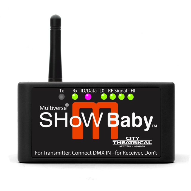 Transceptor DMX inalámbrico City Theatrical Multiverse Show-Baby-M