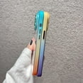 thumbnail image 3 of Compatible with iPhone 13 Pro Max Gradient Case Colorful Bling Clear Glitter Sparkle Camera Protection Soft TPU Glossy Luxury Shockproof Protective Cover for Girls and Women, 3 of 5