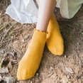 thumbnail image 3 of 6 Pairs Women's Ruffle Ankle Socks, Cute Checkered Striped Frilly Crew Socks, 3 of 12