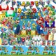 thumbnail image 2 of Decoraciones de cumpleaños de Super Mario, globos de dibujos animados de Mario Bros, vajilla de papel, pegatinas, telón de fondo para fiestas infantiles, suministros, juguetes, regalos, 2 of 5