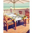 thumbnail image 2 of Fsddascl Spring Sunflower Outdoor Tablecloth - 60x102 Inch Rectangle Dining Table Cover, Yellow Plaid Butterfly Country Art Waterproof Outdoor Table Cloth with Umbrella Hole & Zipper for Patio, 2 of 7