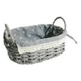 thumbnail image 1 of GROWTH TANK Handmade Rattan Storage Basket Clothing Cosmetics Sundries Container for Desktop medium grey C, 1 of 9