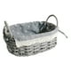 thumbnail image 1 of Cesta de ratán para almacenamiento, decoración del hogar, juguetes, aperitivos, fruta, pan. Ideal para la sala de estar. gris medio C, 1 of 9