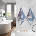 thumbnail image 2 of joogoo 2 PCs Hand Towels Sets Cat and Moon Cotton Face Towel Bathroom Decorative, 2 of 7