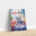 thumbnail image 3 of Watercolor Hello Winter Schnauzer Chill Christmas Welcome Vertical Matte Canvas Poster Miniature Schnauzer Dog Lover Wall Art Home Decor - 00016, 3 of 5
