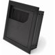 thumbnail image 1 of Pasacables de escritorio de 80 x 80 mm para mesa de escritorio, muebles para el hogar, cable cuadrado de aluminio anodizado negro, 2 unidades, 1 of 5