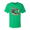 thumbnail image 2 of Wild Bobby, 1946 Vintage Ford Woody Chasing Waves Cars and Trucks Mens Premium Tri Blend T-Shirt, Envy, Small, 2 of 3