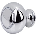 thumbnail image 2 of Designperfect Dpa-R31k Classic 1-1/4" Round Button Cabinet Knob / Drawer Knob - Chrome, 2 of 7