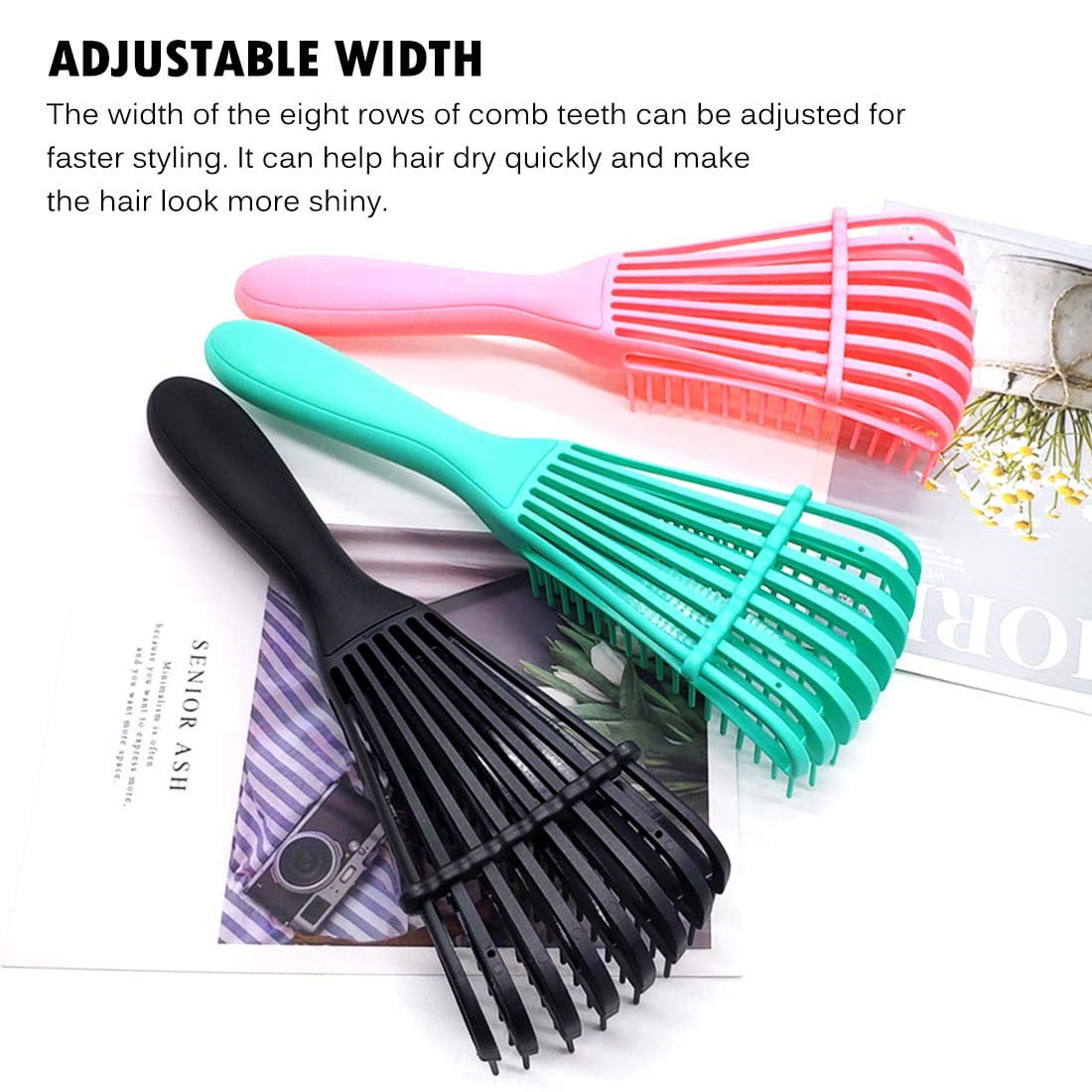 Livhil 3 Pack Hair Detangler Brush for Afro America/African Hair Textured 3a to 4c Kinky Wavy/Curly/Coily/Wet/Dry/Oil/Thick/Long Hair, Detangling Brush for Natural Hair,Detangle Brush