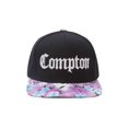 thumbnail image 1 of Compton Olde English Snapbacks Réglables - Noir/fleurs Lavande, 1 of 2