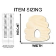 thumbnail image 2 of Unfinished Wood Beehive Shape - Craft - up to 46" 36" / 1/2", 2 of 4