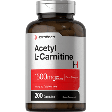Acetyl L-Carnitine | 1500mg | 200 Capsules | by Horbaach