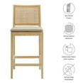 thumbnail image 2 of Modway Ovard Counter Stool in Natural, 2 of 9