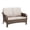 Beige-49.6" Sofa, variant on Hommoo Outdoor PE Wicker Ottomans Set of 2, Patio Rattan Footrests with Cushion for Backyard & Deck, Gray