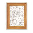 thumbnail image 1 of Dibujo de linea arte de dibujo de planta Escritorio Marco de fotos de madera Pantalla Imagen Arte Pintura Múltiples conjuntos, 1 of 4
